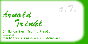 arnold trinkl business card